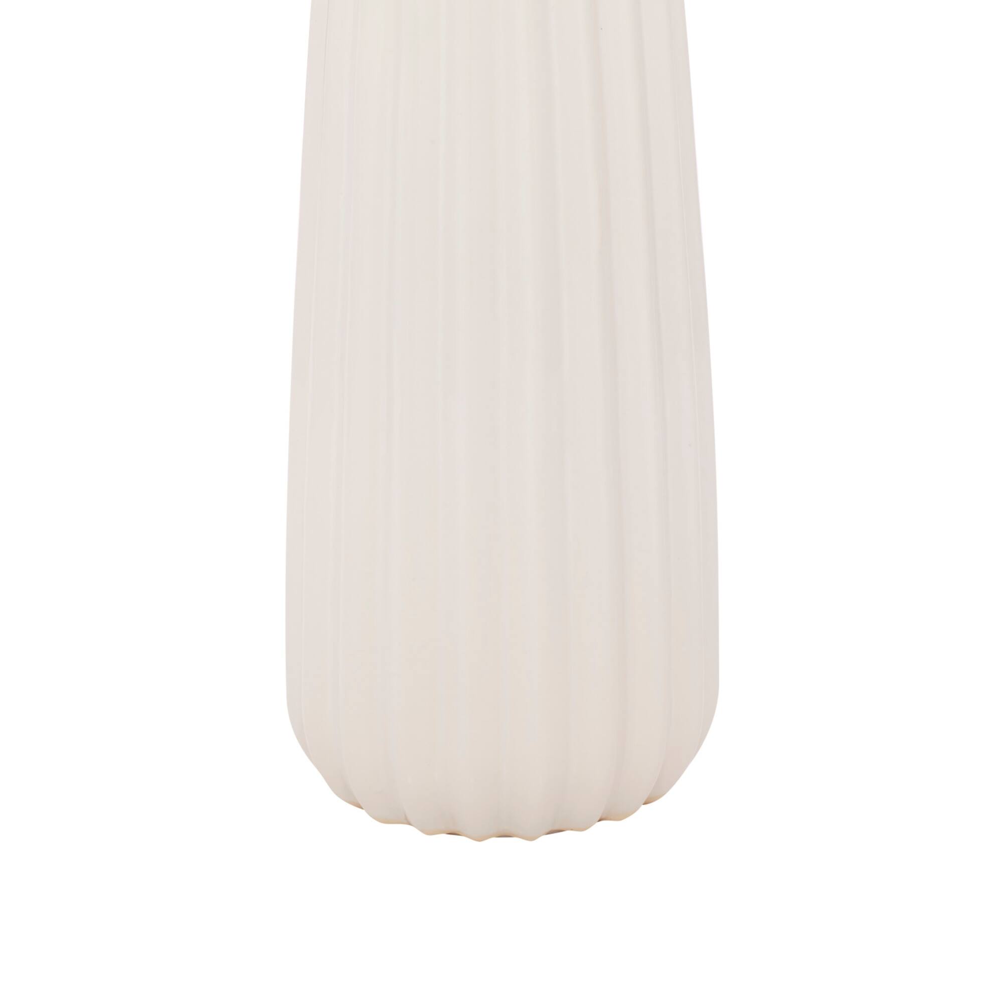 24" White Stone Traditional Table Lamp